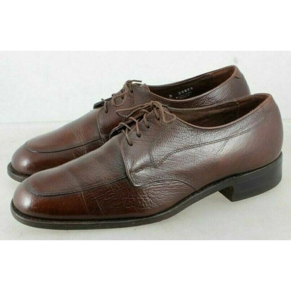 Florsheim Men\'s Shoes Size 9.5 Medium Brown Derby With Shoe Trees main image 4